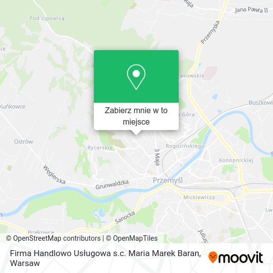 Mapa Firma Handlowo Usługowa s.c. Maria Marek Baran