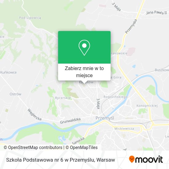 Mapa Szkoła Podstawowa nr 6 w Przemyślu