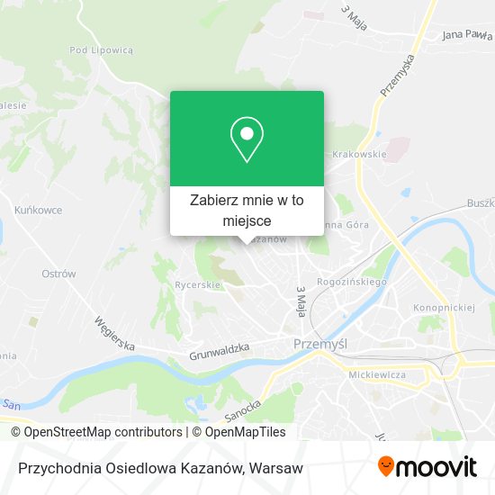 Mapa Przychodnia Osiedlowa Kazanów