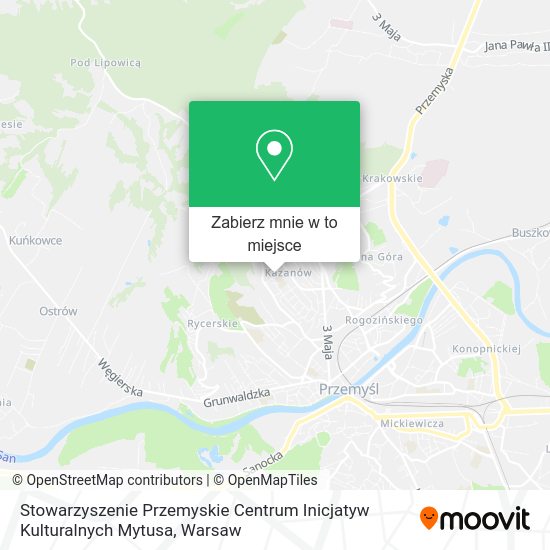 Mapa Stowarzyszenie Przemyskie Centrum Inicjatyw Kulturalnych Mytusa