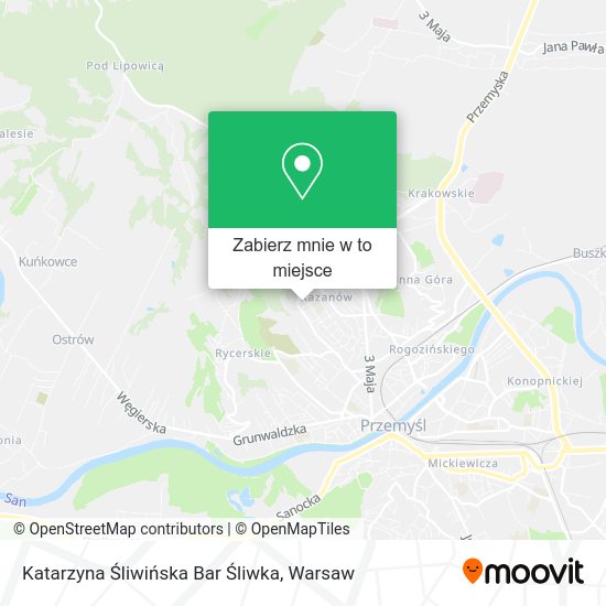 Mapa Katarzyna Śliwińska Bar Śliwka