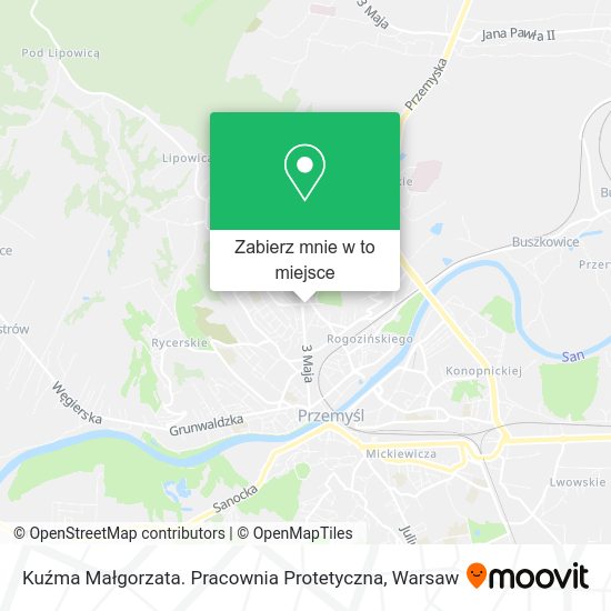 Mapa Kuźma Małgorzata. Pracownia Protetyczna