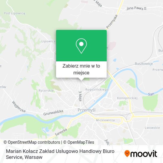 Mapa Marian Kołacz Zakład Usługowo Handlowy Biuro Service