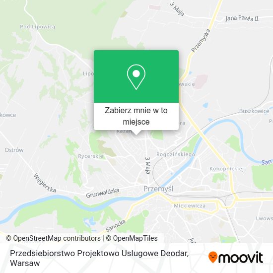 Mapa Przedsiebiorstwo Projektowo Uslugowe Deodar