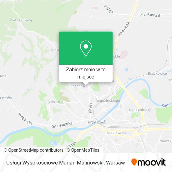 Mapa Usługi Wysokościowe Marian Malinowski