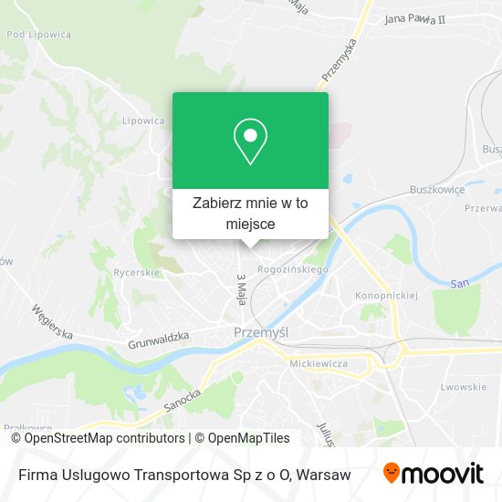 Mapa Firma Uslugowo Transportowa Sp z o O