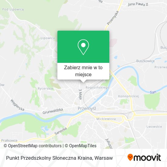 Mapa Punkt Przedszkolny Słoneczna Kraina