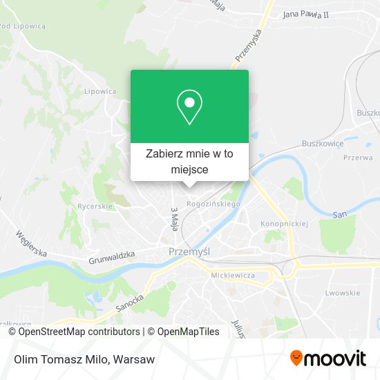 Mapa Olim Tomasz Milo