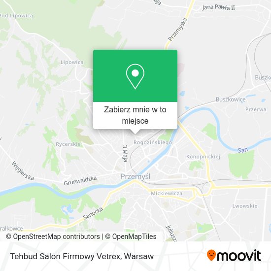 Mapa Tehbud Salon Firmowy Vetrex