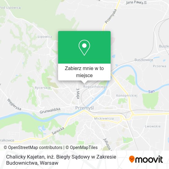 Mapa Chalicky Kajetan, inż. Biegły Sądowy w Zakresie Budownictwa