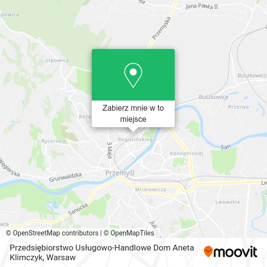 Mapa Przedsiębiorstwo Usługowo-Handlowe Dom Aneta Klimczyk