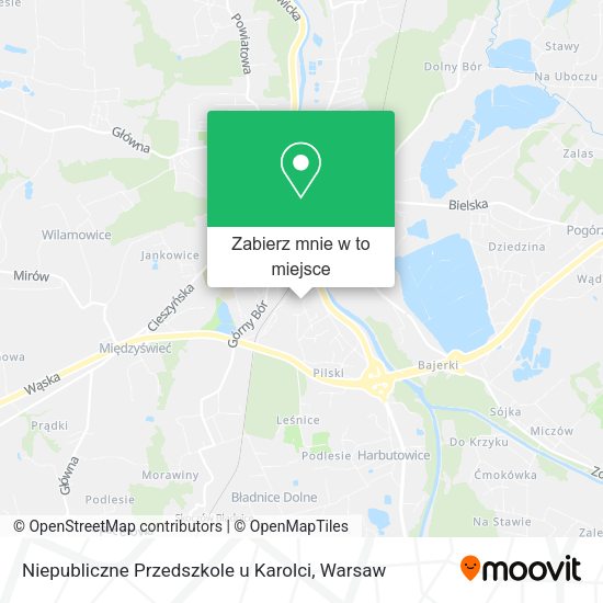 Mapa Niepubliczne Przedszkole u Karolci