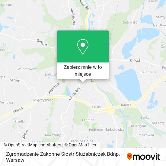 Mapa Zgromadzenie Zakonne Sióstr Służebniczek Bdnp