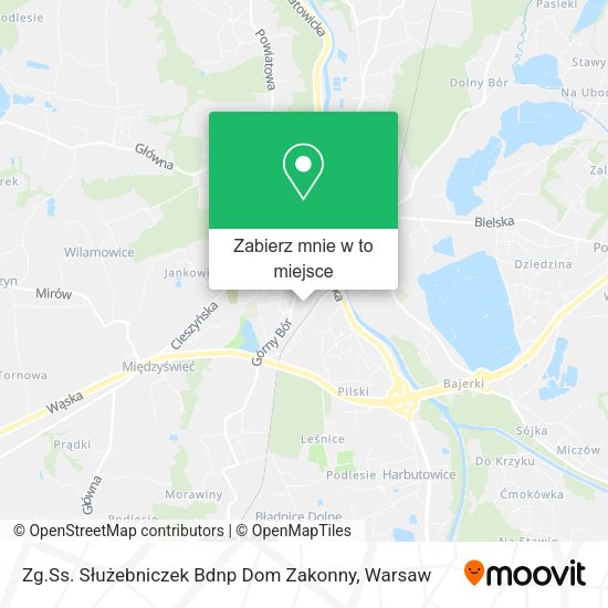 Mapa Zg.Ss. Służebniczek Bdnp Dom Zakonny