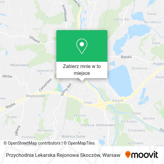 Mapa Przychodnia Lekarska Rejonowa Skoczów