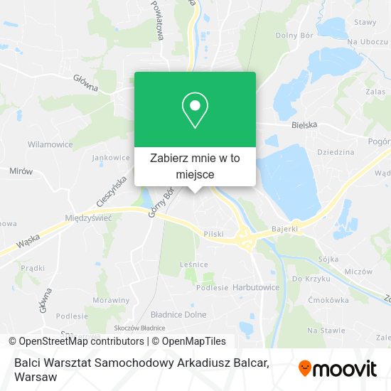 Mapa Balci Warsztat Samochodowy Arkadiusz Balcar