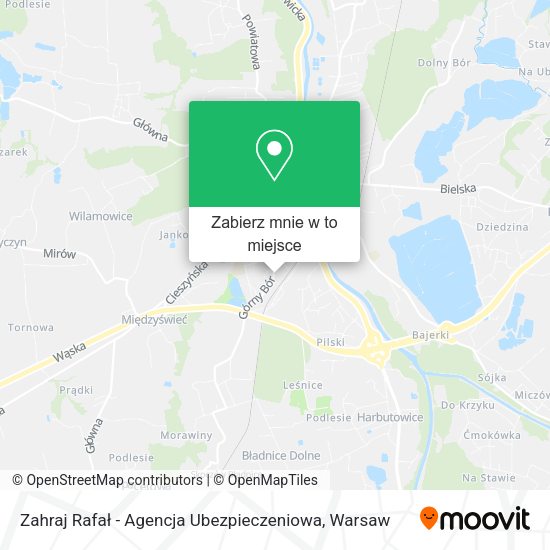 Mapa Zahraj Rafał - Agencja Ubezpieczeniowa