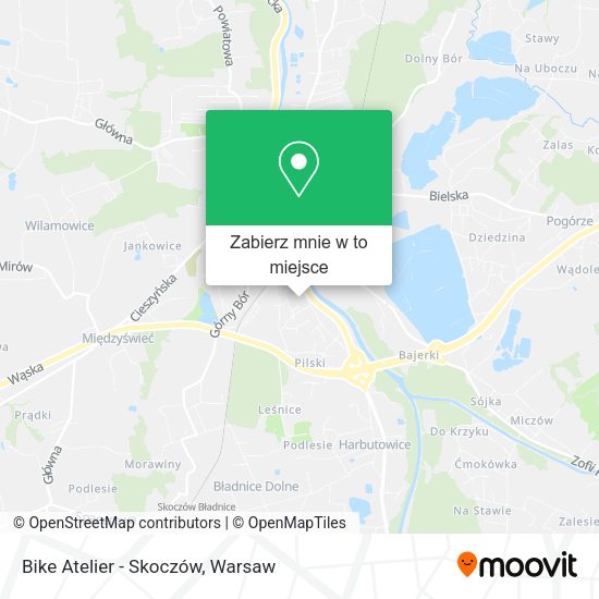 Mapa Bike Atelier - Skoczów