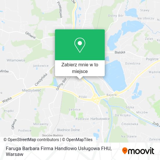 Mapa Faruga Barbara Firma Handlowo Usługowa FHU