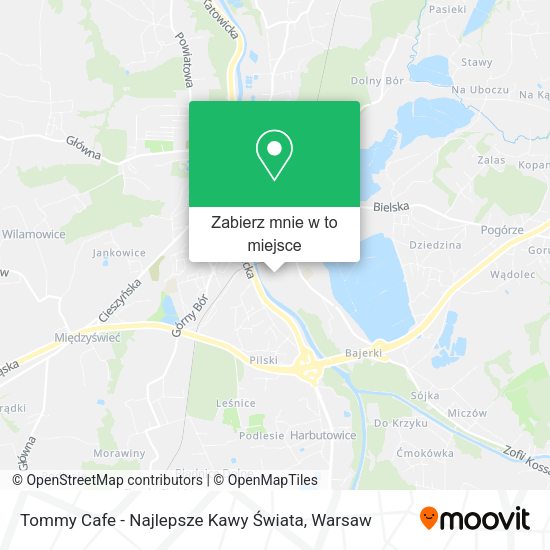 Mapa Tommy Cafe - Najlepsze Kawy Świata