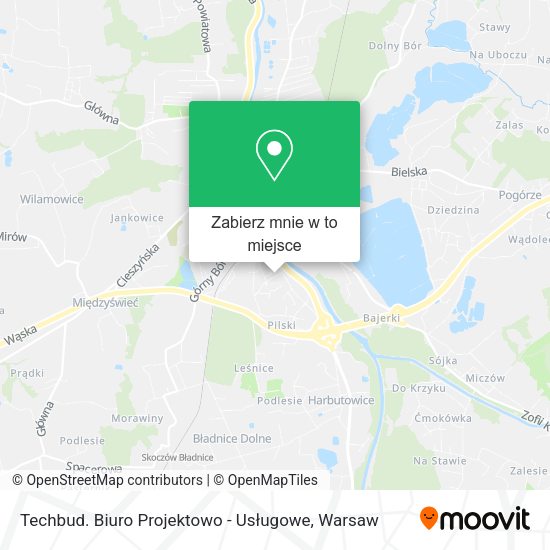 Mapa Techbud. Biuro Projektowo - Usługowe