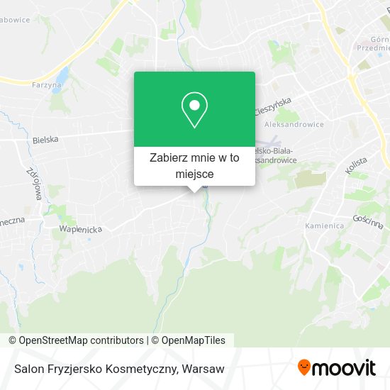 Mapa Salon Fryzjersko Kosmetyczny