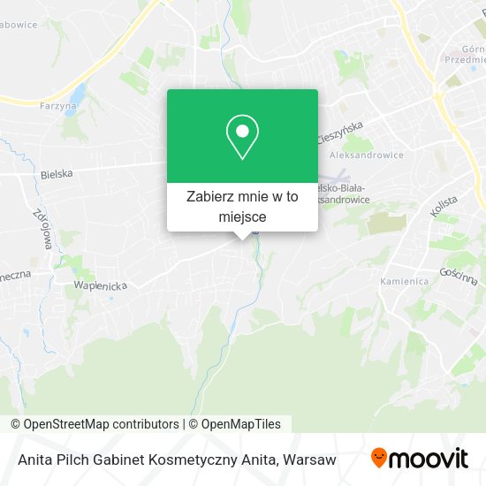 Mapa Anita Pilch Gabinet Kosmetyczny Anita