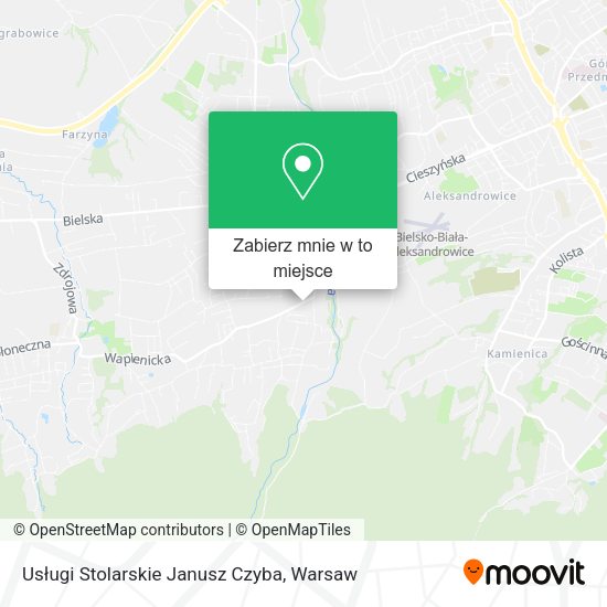 Mapa Usługi Stolarskie Janusz Czyba