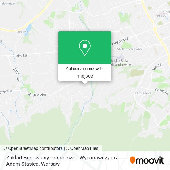 Mapa Zakład Budowlany Projektowo- Wykonawczy inż. Adam Stasica