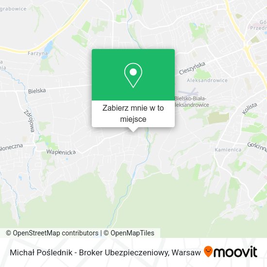 Mapa Michał Poślednik - Broker Ubezpieczeniowy