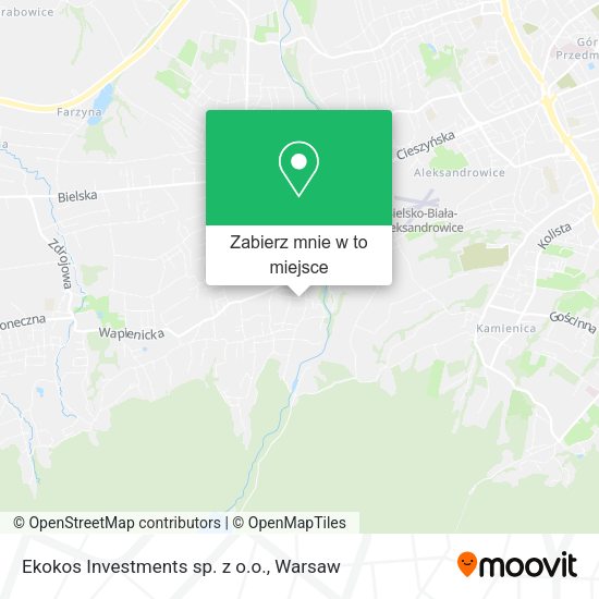 Mapa Ekokos Investments sp. z o.o.