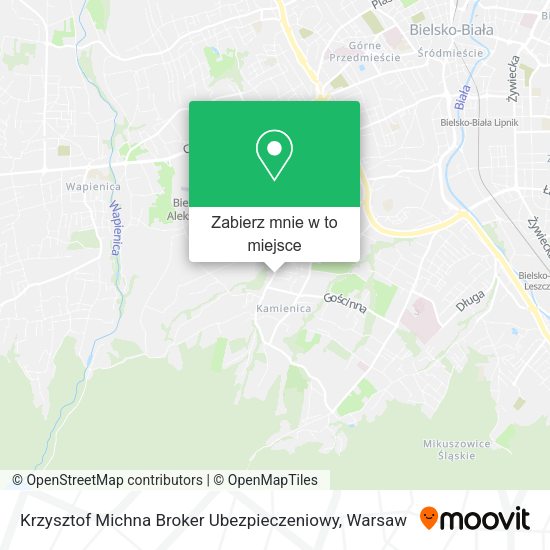 Mapa Krzysztof Michna Broker Ubezpieczeniowy