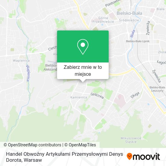 Mapa Handel Obwoźny Artykułami Przemysłowymi Denys Dorota