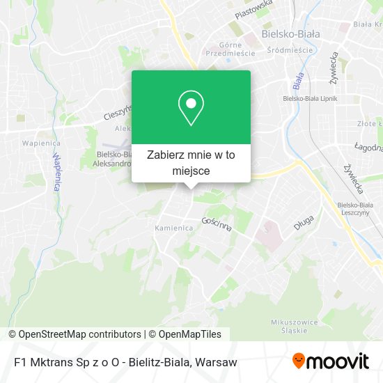 Mapa F1 Mktrans Sp z o O - Bielitz-Biala