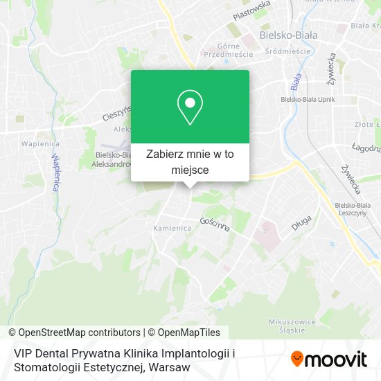 Mapa VIP Dental Prywatna Klinika Implantologii i Stomatologii Estetycznej