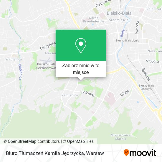 Mapa Biuro Tłumaczeń Kamila Jędrzycka