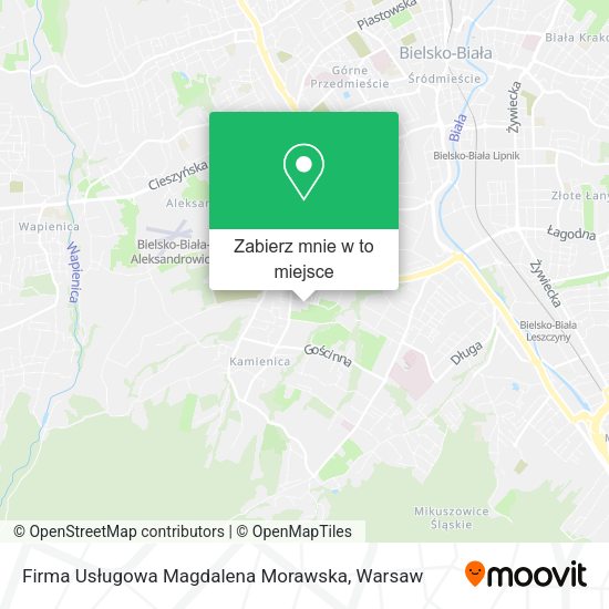 Mapa Firma Usługowa Magdalena Morawska