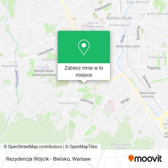 Mapa Rezydencja Wójcik - Bielsko