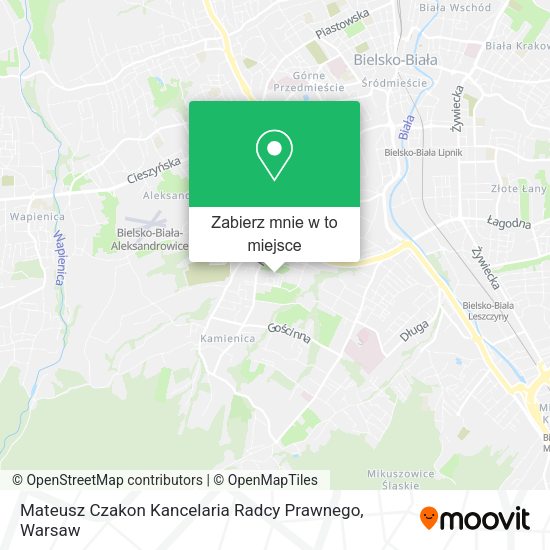 Mapa Mateusz Czakon Kancelaria Radcy Prawnego