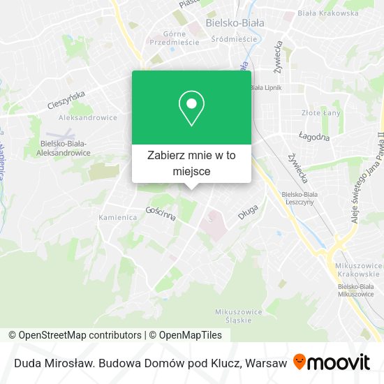 Mapa Duda Mirosław. Budowa Domów pod Klucz