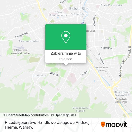 Mapa Przedsiębiorstwo Handlowo Usługowe Andrzej Herma