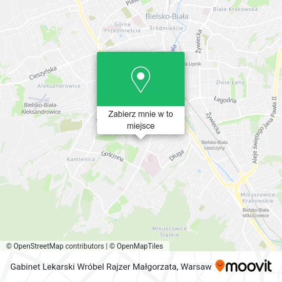 Mapa Gabinet Lekarski Wróbel Rajzer Małgorzata