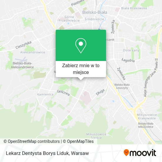 Mapa Lekarz Dentysta Borys Liduk