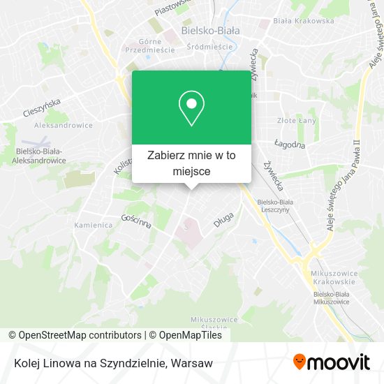 Mapa Kolej Linowa na Szyndzielnie