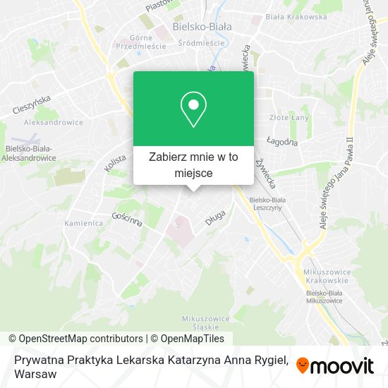 Mapa Prywatna Praktyka Lekarska Katarzyna Anna Rygiel