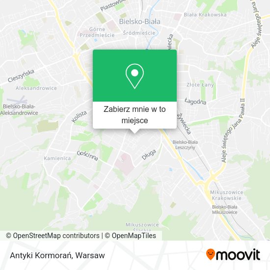 Mapa Antyki Kormorań