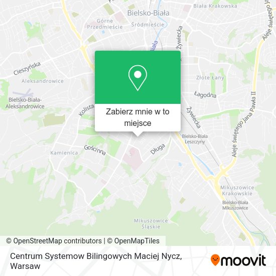 Mapa Centrum Systemow Bilingowych Maciej Nycz