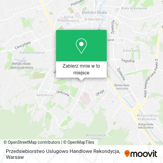 Mapa Przedsiebiorstwo Uslugowo Handlowe Rekondycja