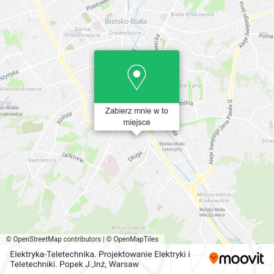 Mapa Elektryka-Teletechnika. Projektowanie Elektryki i Teletechniki. Popek J.,Inż