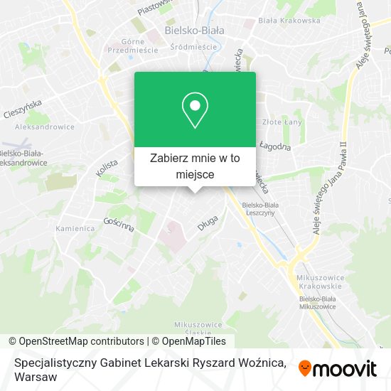 Mapa Specjalistyczny Gabinet Lekarski Ryszard Woźnica